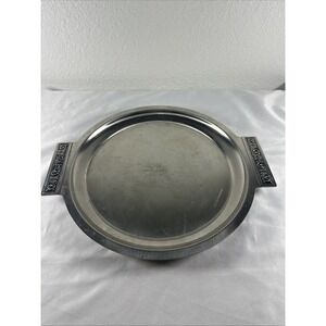 International Decor Stainless MCM Silver Serving Tray Classic Collector Gift